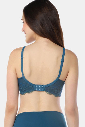Amante Padded Non Wired Full Coverage Super Support Bra - Gebralta Blue — image 3